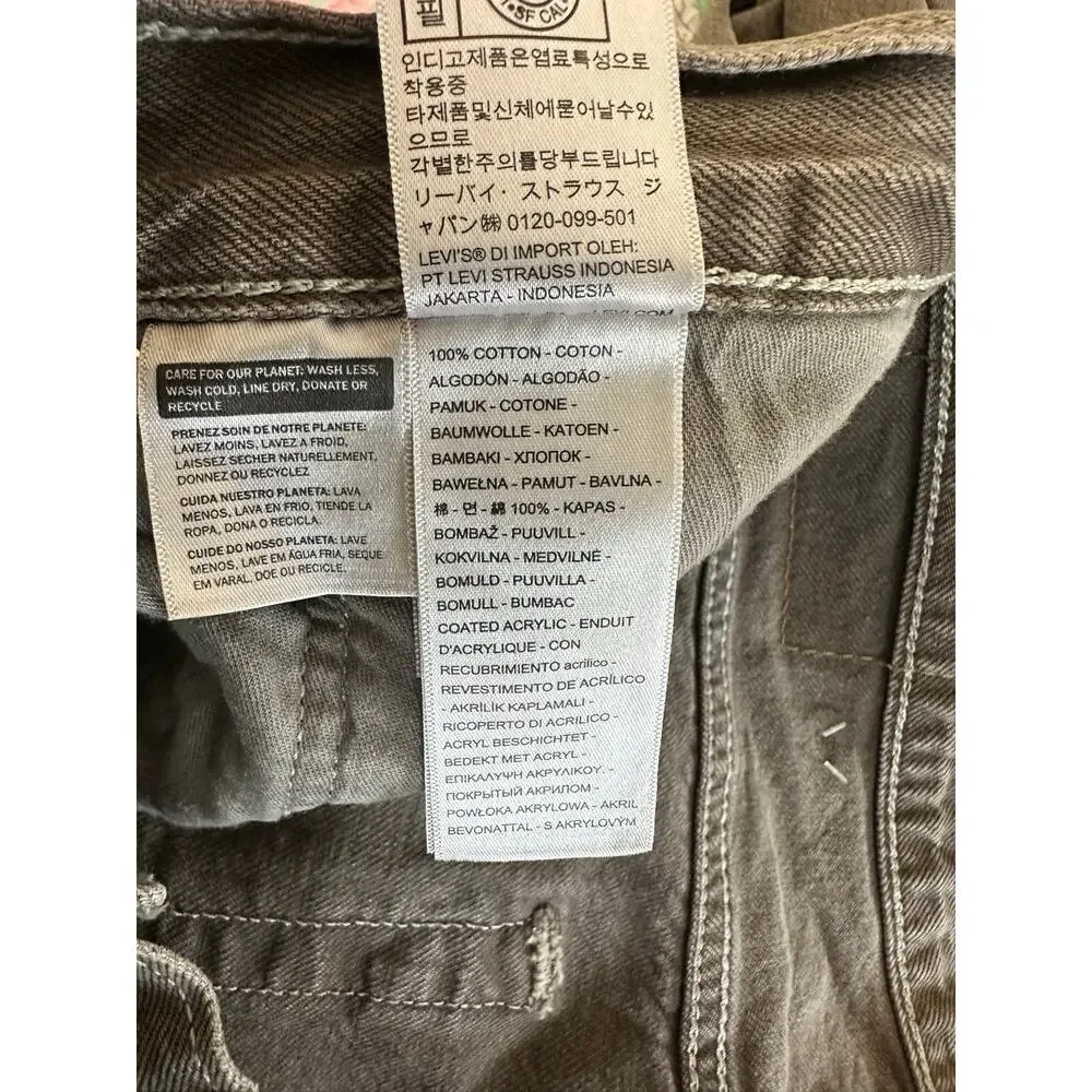 NWOT Levi's Gray Wash 555 Jeans 36 X 34 Relaxed Straight Men's